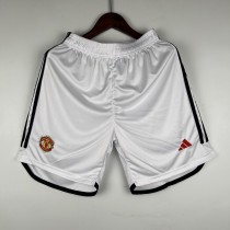 23-24 Manchester United Home Shorts/23-24 曼联主场白色短裤