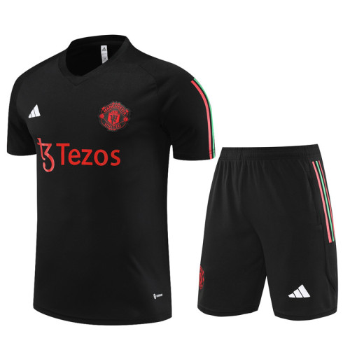 23-24 Manchester United Short Sleeve Training Suit/23-24 曼联短袖训练套装1