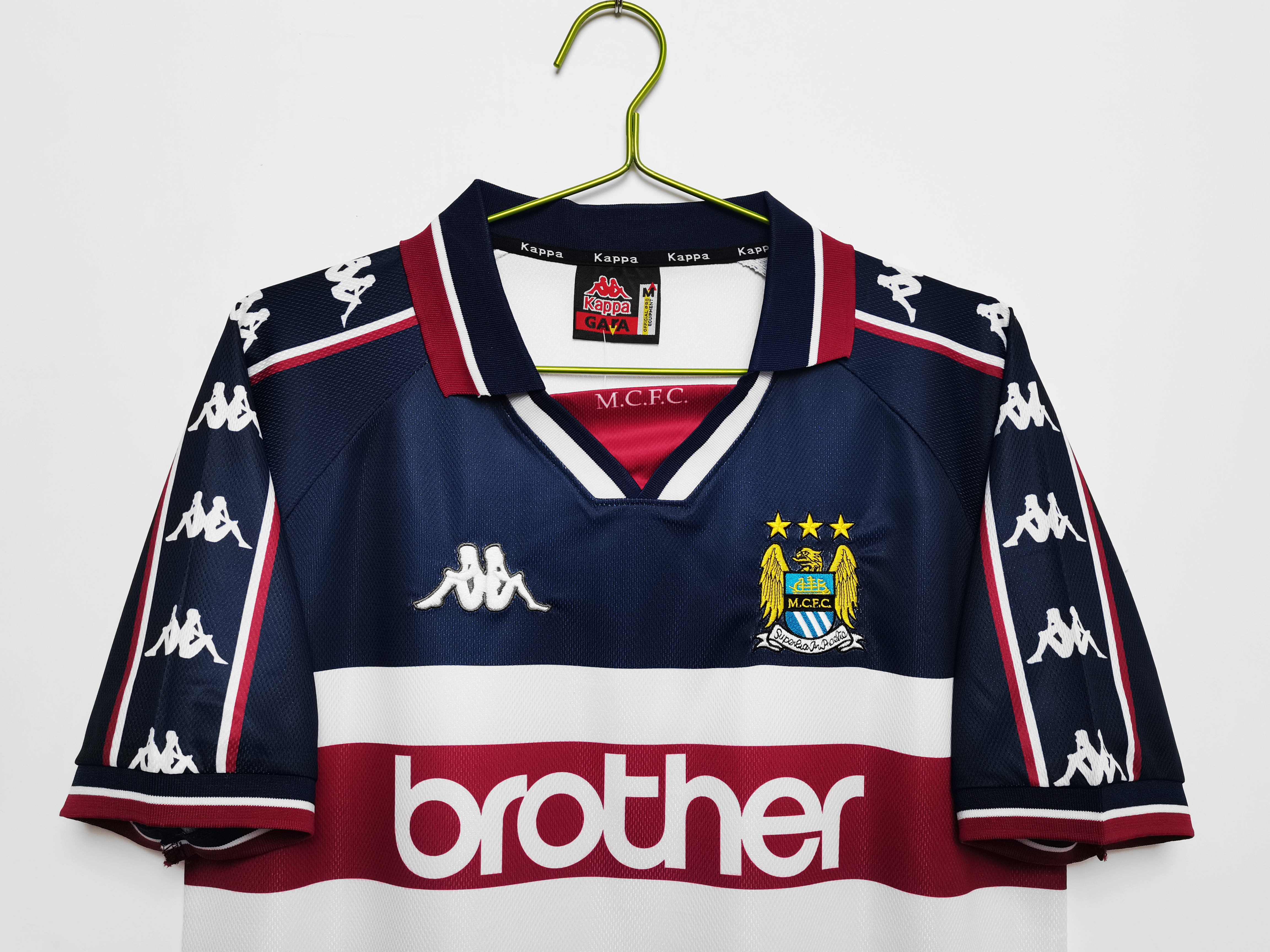 1997-98 Manchester City Away Retro Jersey 1997-98 Manchester City Away Retro Jersey