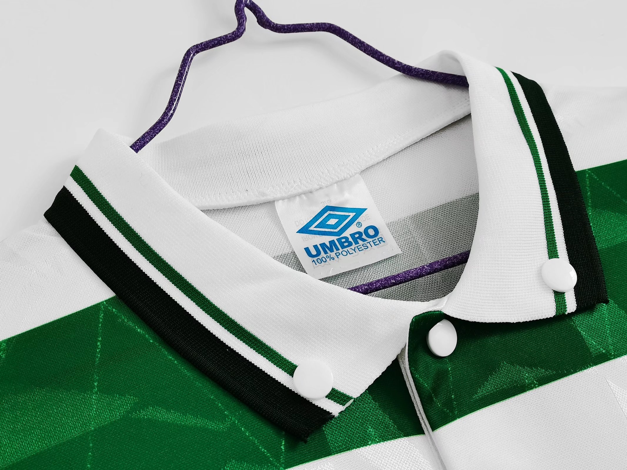 Celtic FC Umbro ユニフォーム89-91 Celtic Home Football Shirt 1989/91 Adults Large Umbro D221