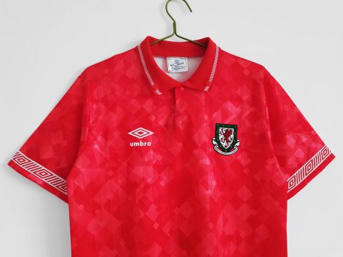 1990-92 Wales Home Retro Jersey/90-92 威尔士主场