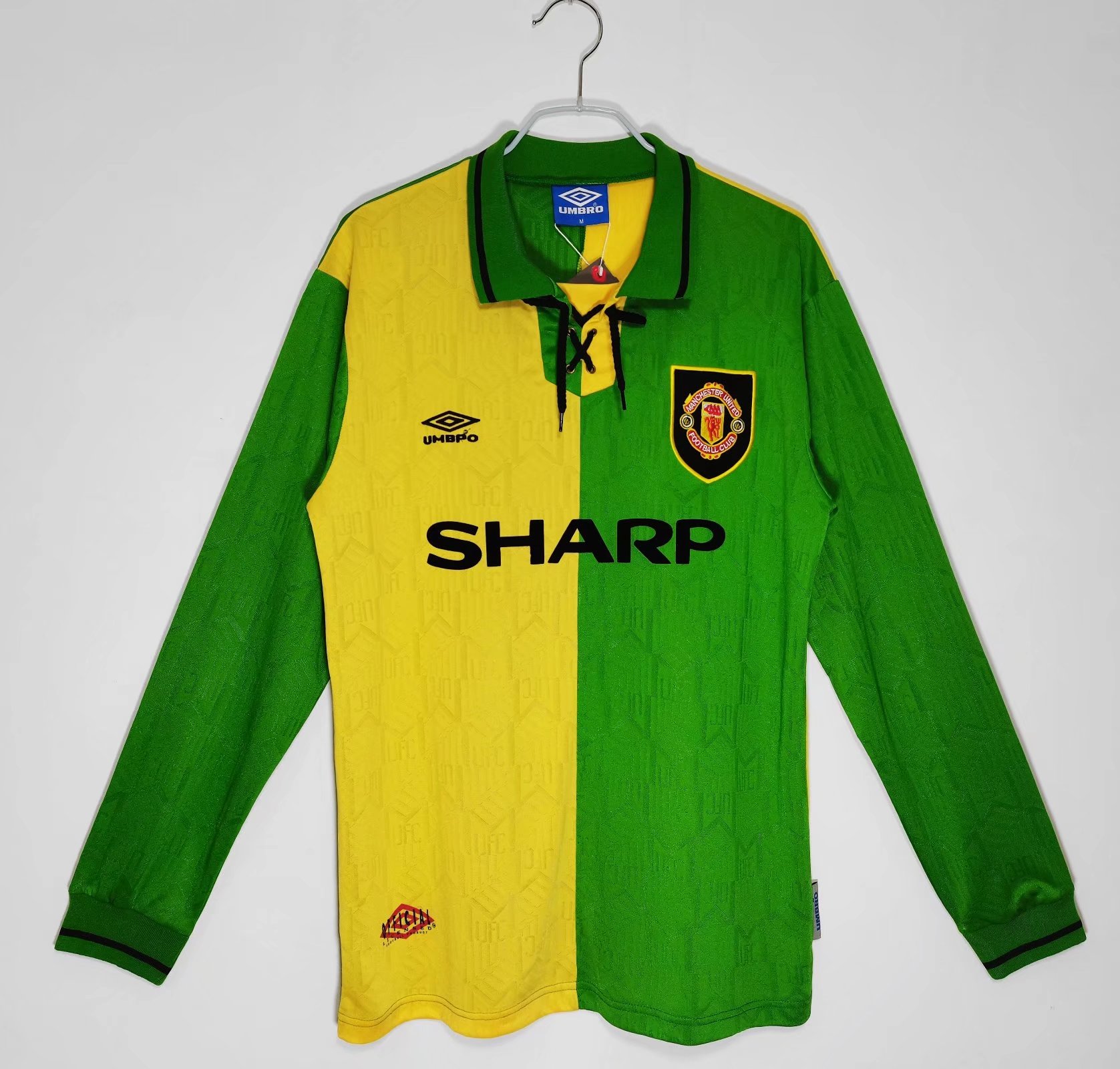 送料無料ライン対応ショップ限定キャンペーン 1992-94 Manchester Jersey Retro Sleeve Long Third United ウェア