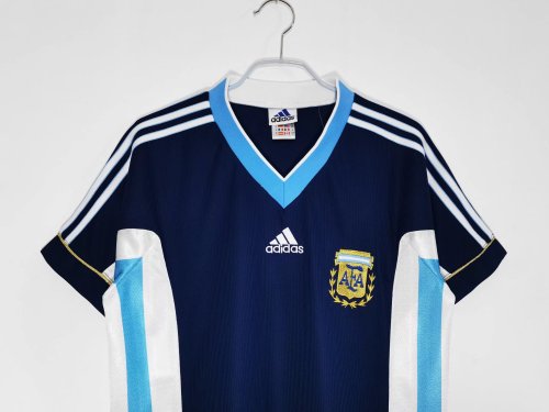 1998 Argentina Away Retro Jersey/1998 阿根延客场