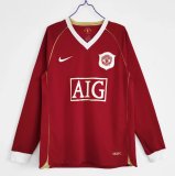 2006-07 Manchester United Home Long Sleeve Retro Jersey/06-07 曼联主场长袖