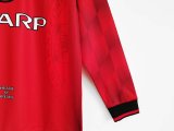 1996-97 Manchester United Home Long Sleeve Retro Jersey/96-97 曼联主场长袖