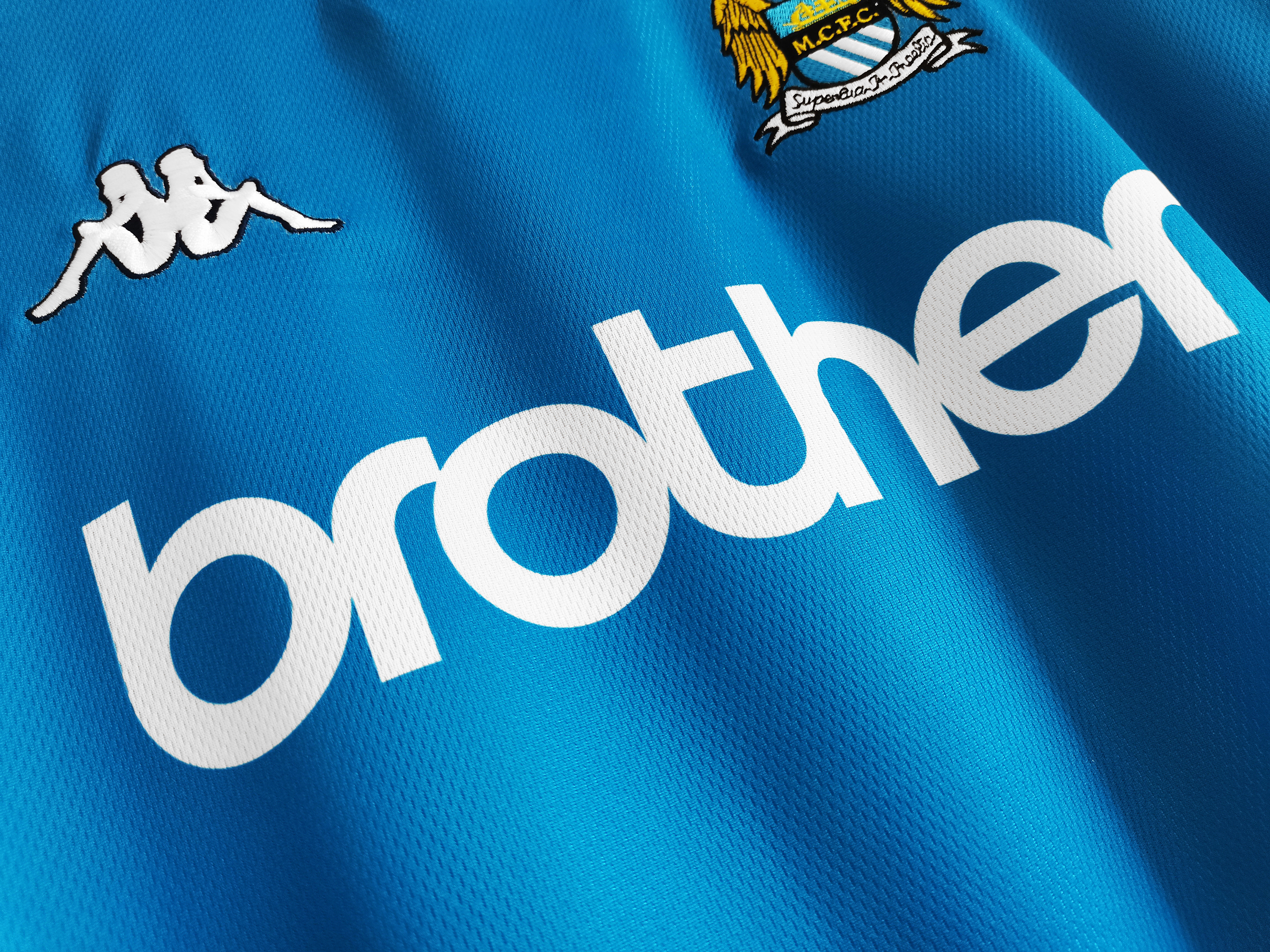 1997-99 Manchester City Home L/S Shirt - 8/10 - (S)