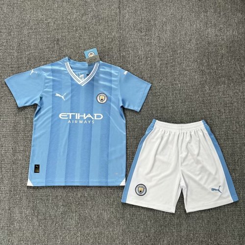 23-24 Manchester City Home Kids Kit/23-24 曼城主场童装