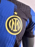 23-24 Inter Milan Home Player Jersey With Paramount+/23-24 国米主场球员版带广告