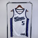 2024 Kings Home NBA Jersey/24赛季国王队主场白色