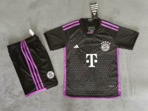 23-24 Bayern Munich Away Kid Kit/23-24拜仁客场童装