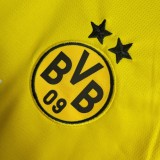 23-24 Dortmund Home Long Sleeve Fans Jersey/23-24 多特蒙德主场长袖球迷