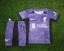 23-24 Liverpool Third Away Kid Kit/23-24利物浦第二客场童装