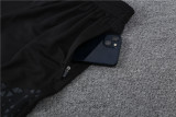 23-24 Olympique Marseille Short Sleeve Training Suit/ 23-24 短袖训练服马赛黑色