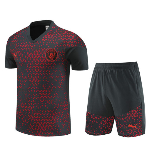 23-24 Manchester City Short Sleeve Training Suit/23-24曼城短袖训练服