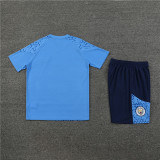 23-24 Manchester City Short Sleeve Training Suit/ 23-24短袖训练服曼城浅兰色