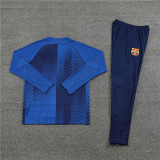 23-24 Barcelona Training Suit/23-24 半拉训练服巴萨彩兰色【迷彩款】