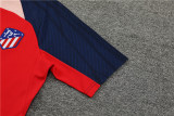 23-24 Atletico Madrid Short Sleeve Training Suit/ 23-24短袖训练服马竞红色