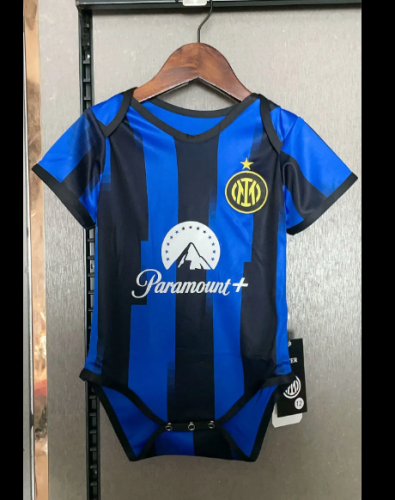 23-24 Inter Milan Home Baby Onesies/23-24 国米主场婴儿装