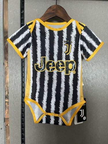 23-24 Juventus Home Baby Onesies/23-24 尤文主场婴儿装