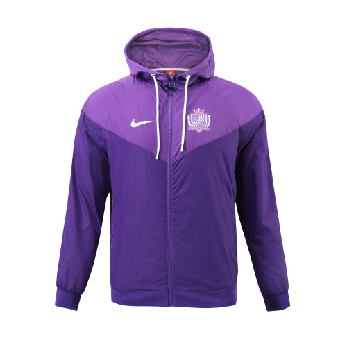 2023 Sanfrecce Hiroshima Player Hooded Windbreaker S-XXL/2023广岛三箭球员版防风衣