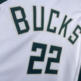 2023 Bucks Home NBA Jersey/23赛季雄鹿队主场白色