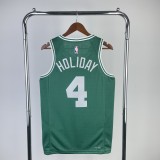 2023 Boston Celtics Away 4# HOLIDAY NBA Jersey/23赛季凯尔特人客场绿色4号霍乐迪