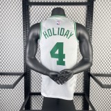 2023 Celtics Home 4# HOLIDAY NBA Jersey/23赛季凯尔特人主场白色4号霍乐迪