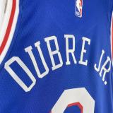 2023 76ers Away 9# OUBRE JR. NBA Jersey/23赛季76人队客场蓝色9号乌布雷