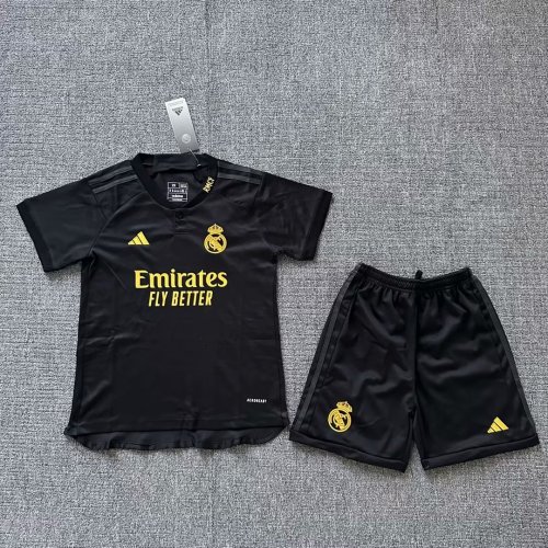 23-24 Real Madrid Third Kids Kit/23-24皇马第二客场童装