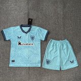 23-24 Athletic Bilbao Away Kids Kit/23-24毕尔巴鄂客场童装