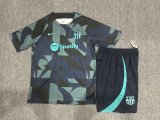 23-24 Barcelona Short Sleeve Training Suit/ 23-24 短袖训练服巴萨宝蓝【迷彩款】
