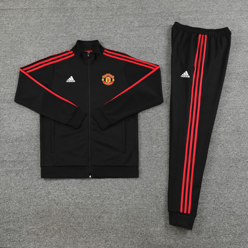 23-24 Manchester United Jacket Tracksuit/ 23曼联03黑色夹克套装