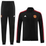 23-24 Manchester United Jacket Tracksuit/ 23曼联03黑色夹克套装
