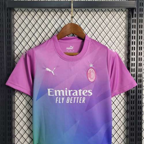 23-24 AC Milan Third Kids Kit/23-24AC米兰第二客场童装