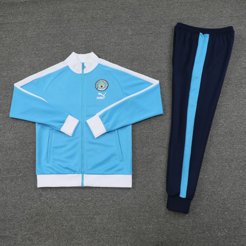 23-24 Manchester City Jacket Tracksuit/23曼城02天蓝夹克套装