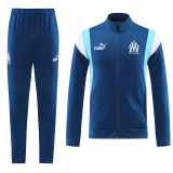 23-24 Olympique Marseille Jacket Tracksuit/23马赛01宝蓝夹克套装