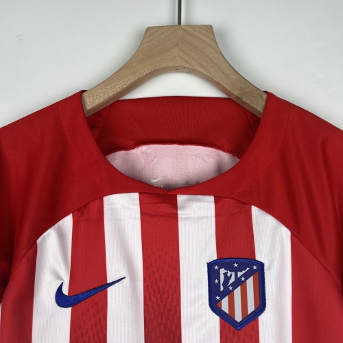 23-24 Atletico Madrid Home Kids Kit/23-24马竞主场童装