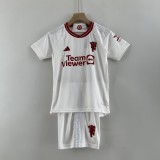 23-24 Manchester United Third Kids Kit/23-24曼联第二客场童装