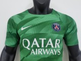 23-24 PSG Goalkeeper Player Jersey/23-24PSG绿色守门员球员版