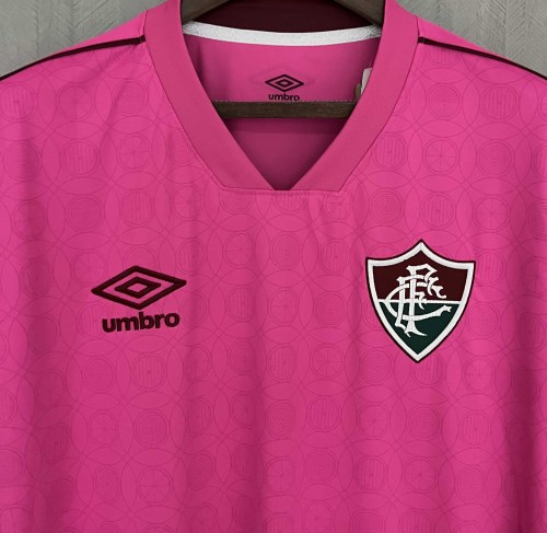 23-24 Fluminense Pink October Fans Jersey/23-24弗卢米嫩塞粉色球迷版