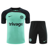 23-24 Chelsea Short Sleeve Training Suit/23-24短袖训练服切尔西绿色