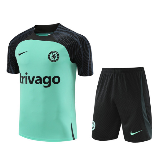 23-24 Chelsea Short Sleeve Training Suit/23-24短袖训练服切尔西绿色