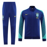 23-24 Brazil Jacket Tracksuit/23巴西01蓝色夹克套装