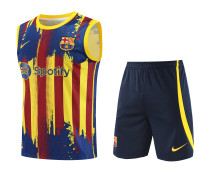 23-24 Barcelona Training Vest Suit/23-24巴萨无袖背心训练服