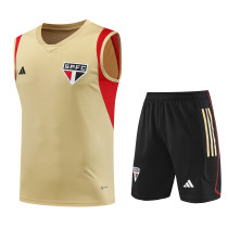 23-24 Sao Paulo Training Vest Suit/23-24圣保罗无袖背心训练服