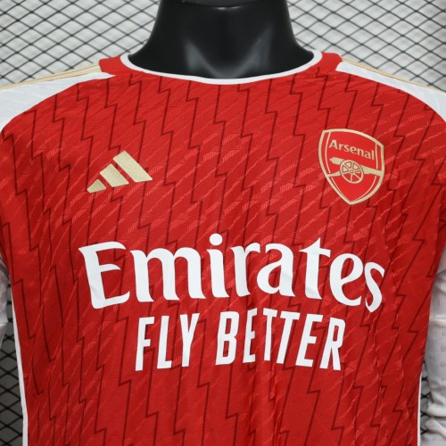 23-24 Arsenal Home Long sleeve Player Jersey/23-24阿森纳主场球员版长袖