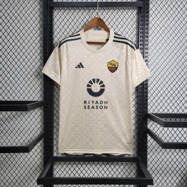 23-24 AS Roma Away Fans Jersey Sponsored /23-24 罗马客场球迷版胸前广告