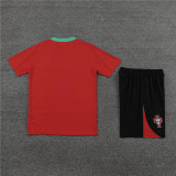 24-25 Portugal Short Sleeve Training Suit/24-25短袖训练服葡萄牙红色