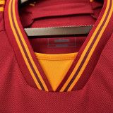 23-24 AS Roma Home Fans Jersey Sponsored /23-24罗马主场球迷版胸前广告