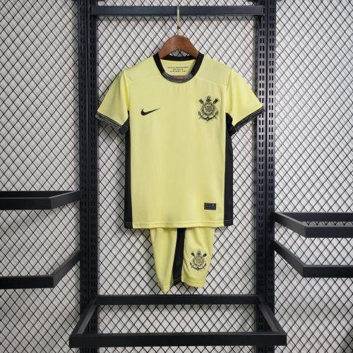 23-24 Corinthians Third Kids Kit/23-24科林蒂安第二客场童装